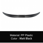 Universalus aptakas, automobilių montavimas ABS uodegos lazdos tipo be skylių fiksuotas sparnas, trijų dalių reguliuojamas 115 cm-125 cm Matt Black Red black