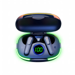 Tikrai belaidės Bluetooth ausinės Stereo į ausis įdedamos ausinės Tws ausinės Sportinės Bluetooth ausinės su mikrofonu i&scaron;maniajam telefonui juoda