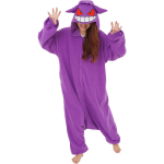 Juokingas Monkey Bear katės kombinezonas suaugusiems Animacinių filmų Kigurumi pižamos Helovinui Kombinezonai Pižamos Moterų Vyri&scaron;ki Cosplay Kostiumai l
