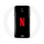 Coque pour Samsung Galaxy S4 Netflix Logo rouge fond noir