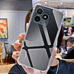 Mink&scaron;tas silikoninis smūgiams atsparus skaidrus dėklas, skirtas Realme C53 TPU HD skaidrus dangtelis, skirtas Realme C 53 6,74 colio RMX3760 nuo pir&scaron;tų atspaudų For Realme C53 gryna