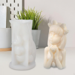 Mergaitės žvakės liejimo derva &bdquo;pasidaryk pats&ldquo; eleganti&scaron;ka silikoninės skulptūros amatų įrankio 3D gamyba