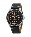 &bdquo;Mathey-Tissot Mathy Vintage&ldquo; automatinis odinis dirželis, juodas ciferblatas H900ATLN 100M vyri&scaron;kas laikrodis juoda