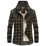 Vyri&scaron;ki rudens žiemos laisvalaikio stori &scaron;ilti mar&scaron;kiniai Camisa Masculina Chemise Homme Vyri&scaron;ki kariniai apsiaustai vilnos vilnos paltai