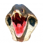 Vakarėlio kobros kostiumas Realisti&scaron;kas kobros galvos kaukė Helovino latekso gyvūno gyvatės kaukė Cosplay karnavalinio vakarėlio reikmenys Snake