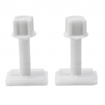 Plastikiniai varžtai tualeto vyrių varžtai balti 2 * poveržlės 6 cm varžtas A