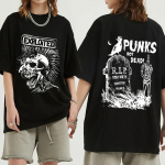 Rock grupė The Exploited Retro grafiniai mar&scaron;kinėliai Punks Not Dead gatvės stiliaus mar&scaron;kinėliai Uniseksas Uniseksas Hip Hop 100% medvilnė Dideli mar&scaron;kinėliai Uniseksas 2XL