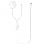 2 viename Laikrodžio įkroviklio įkrovimo kabelis Magnetinis belaidis 6,6 pėdų laidas skirtas IWatch Series SE/6/5/4/3/2/1 & 11/Pro