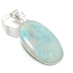 Amazonite Gemstone Handmade 925 Sterling Silver Jewelry Pendant 2.17 i3w69