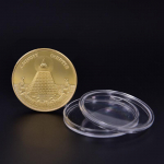 Paauksuota Egipto piramidės jubiliejinė moneta suvenyrų kolekcija i&scaron;&scaron;ūkis MIT
