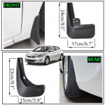 Automobilio purvasaugiai, skirti Hyundai Elantra MD 2011 2012 2013 2014 2015 2016 purvasargiai purvasaugiai purvasaugiai priekinis galinis sparnas