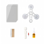 Automobilio priekinio stiklo remonto rinkinys Greitas fiksavimas Automobilio įskilusio priekinio stiklo Nepalieka pėdsakų Remonto rinkinys Sandariklis &bdquo;Pasidaryk pats&ldquo; Automobilio lango ekrano poliravimo rinkinys