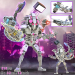 Skibidi tualetas 3.0 Titan Clockman statybinis blokas vaikams Titan Camerman garsiakalbis surinkimo plytos žaislai berniukams Dovanos Velykų žaislai