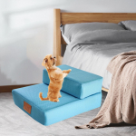 Rampiniai laipteliai naminiams gyvūnams &Scaron;unų laiptai 2 Neslystantys pagrindai Lengvi Laipteliai prie sofos lovos Naudojimui viduje