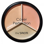 The Saem Cover Perfection Triple Pot Maskuoklis (13.5g, 01 Correct Beige, 1 vnt.)