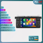 Hizpo 7 colių 8G 128G AI balso 2Din Android Auto radijas BMW 3 E46 M3 318 320 325 330 335 Carplay 4G NET automobiliui Multimedia GPS intelektualus Auto radijas P2CP 4Core 2G 32G