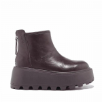 Platforminiai moteri&scaron;ki aulinukai oda vidutinio auk&scaron;čio kulnai dizainerio batai 2025 m. tendencija žiema gotika gladiatoriai klasikiniai motociklininko moteri&scaron;ki batai 39 ruda