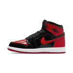Air Jordan 1 Retro High OG PS Patent Bred Vaikų sportbačiai Juodi Varsity-Raudoni Balti AQ2664-063 28