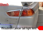 Pietryčių Mitsubishi Lancer rūko ir galinių žibintų gaubtai ir galinio rūko žibinto rėmelio juosta i&scaron;orės pagerinimui Rear Fog Light Covers (2-piece set)