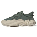 Adidas Originals Ozweego Odiniai Patogūs Madingi Sportiniai Neslystantys Patvarūs Žemi Laisvalaikio Batai Unisex Laisvalaikio Batai Žali Pilki FZ5631 35⅔