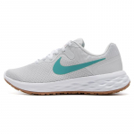 Nike Revolution 6 Lengvas amortizavimas Neslystantis Kvėpuojantis Žemas aulas Laisvalaikio Bėgimo Bateliai Moteri&scaron;kas sportbačio modelis Baltas Pilkas DC3729-012 35.5
