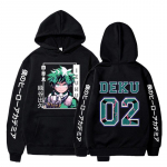 My Hero Academia Anime su gobtuvu Midoriya Izuku marginti vyri&scaron;ki megztiniai, moteri&scaron;ki gobtuvai ilgomis rankovėmis, laisvalaikio laisvi megztiniai Harajuku gatvės apranga 4XL balta