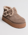 Ugg batai su sagtimi Suny Liana 50900 36 smėlio spalvos zom&scaron;a vilna 39 smėlis
