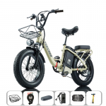 BURCHDA Elektrinis dviratis suaugusiems- U8 1000W, 48V 31.5Ah Ličio baterija, riebalų padangos 4.0, atsparus sniegui, visureigis, 2025 m. modelis, suaugusiems