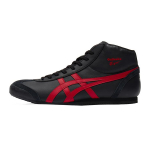 Onitsuka Tiger Mexico Mid Runner Coverage Vidutinio auk&scaron;čio laisvalaikio batai Unisex Juodi Raudoni Sportbačiai 1183B577-001 36