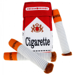 3 vnt. Kūrybi&scaron;ki interaktyvūs pliu&scaron;iniai &scaron;unų žaislai su cigarečių pakuote, juokingas pliu&scaron;inis kramtomasis žaislas su cypsėjimu, &scaron;unų žaislas, naminių gyvūnėlių žaislai