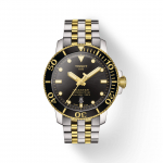 Tissot Nerūdijančio plieno juodas ciferblatas Vyri&scaron;kas madingas laikrodis T120.407.22.051.00 juoda