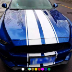 Lygiagrečių linijų automobilio lipdukai &bdquo;Pasidaryk pats&ldquo; automobilio stogo, variklio dangčio, bagažinės dangčio, galinės dalies viniliniai lipdukai, apsaugantys nuo įbrėžimų, vandeniui atsparūs transporto priemonės priedai, dekoracija