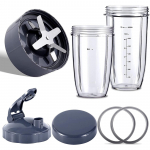 Blenderio atsarginės dalys NutriBullet blenderiams 600W/900W/PRO - Ekstraktoriaus a&scaron;menys ir 32 uncijų didžiuliai puodeliai ir 24 uncijų didžiuliai puodeliai CHINA