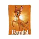 Mielas Bambi pledas Animacinis elnias Flanelinis pledas Vasaros oro kondicionieriaus dekoracija Mink&scaron;tas &scaron;iltas patalynės užtiesalas, 130x150cm