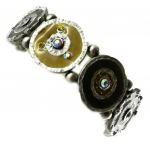 Les Tr&eacute;sors De Lily [E2583] - Bracelet Cr&eacute;ateur 'Mimosas' Moutarde Vert Marron žalia
