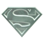 Animacinio Supermeno serialo logotipas metalinis butelių atidarytuvas