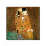 Abstraktus Gustavo Klimto Bučinys Aliejinis Paveikslas ant Drobės Plakatai ir Spaudiniai Skandinavi&scaron;kas Sienų Menas Paveikslas Svetainei Namų Dekorui 20x20cm no frame