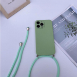 &bdquo;Honor 90 Pro Pure Color&ldquo; silikoninis mink&scaron;tas diržo dėklas &bdquo;Honor 90 80 SE 70 Lite 60 50 Pro Crossbody&ldquo; kaklo grandinėlė, matinis smūgiams atsparus buferis for honor 30S žalia