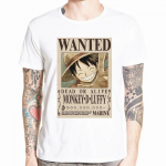 Japonijos anime One Piece Luffy Ace Sabo Law Zoro ir Nami mar&scaron;kinėliai O Neck Short XS balta