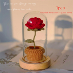 Princas Rožė Rankomis Megzta Puok&scaron;tė Baigta Mažasis Princas Rožės Žiedas Nemirtingumas Mylimajam Gimtadienio Dovana Nėrimo Reikmenys Valentino Dienos Dovana