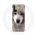 Coque pour Xiaomi Poco M3 Pro Samoy&egrave;de Gris Race de chiens