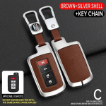 4 mygtukų automobilio raktų dėklo dangtelis, skirtas Toyota Camry Corolla RAV4 Highlander Avalon 2015 - 2017 Protector Smart Control korpuso laikikliui