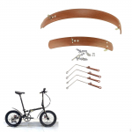 Sulankstomo dviračio purvasaugojų komplektas patobulintai ratų apsaugai 16inch Brown