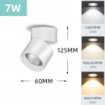 Led apatinis ap&scaron;vietimas ant pavir&scaron;iaus montuojamas prožektorius 220V modernios lubinės lempos ta&scaron;kinės lempos namų vidaus ap&scaron;vietimas Svetainė Virtuvė Vonios kambarys Natural Light 4000K