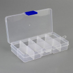 1 pakuotės skaidraus plastiko reguliuojami juvelyrinių dirbinių laikymo dėžutės dėklai
