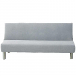 1 vnt. sofos-lovos užvalkalas be porankių, tamprus, sulankstomas, futono užvalkalas, atsparus dulkėms, elastingas, nuimamas, &bdquo;Fundas&ldquo; sofa L (190-210cm) &scaron;viesiai pilka spalva