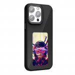 NFC 16promax iphone dėklas E ra&scaron;alo ekranas keturių spalvų Vaizdo perdavimas skirtas iPhone 15 14 13 Pro Max DIY dėklai Be baterijų iPhone 16 Pro juoda