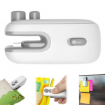 Mini mai&scaron;elių sandariklis 2-in-1 USB įkraunamas vakuuminis sandariklis ir pjaustyklė rankinis kar&scaron;čiu sandarinimo įrankis maisto laikymui užkandžiams plastikiniams mai&scaron;eliams