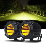 LED Motociklo Priekinis Žibintas Rūko Žibintai Papildomas Ap&scaron;vietimas Bekelės ATV Sunkvežimiui 4x4 Pagalbinis Žibintas Pagalbiniai Darbiniai Žibintai 10-36V DC yellow 2 pcs