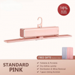 400 W Buitinė greitai įkaistanti džiovykla Sulankstoma ne&scaron;iojama drabužių kabykla batų džiovintuvas drabužių sterilizavimas džiovyklė 520x60x732mm Standard Pink
